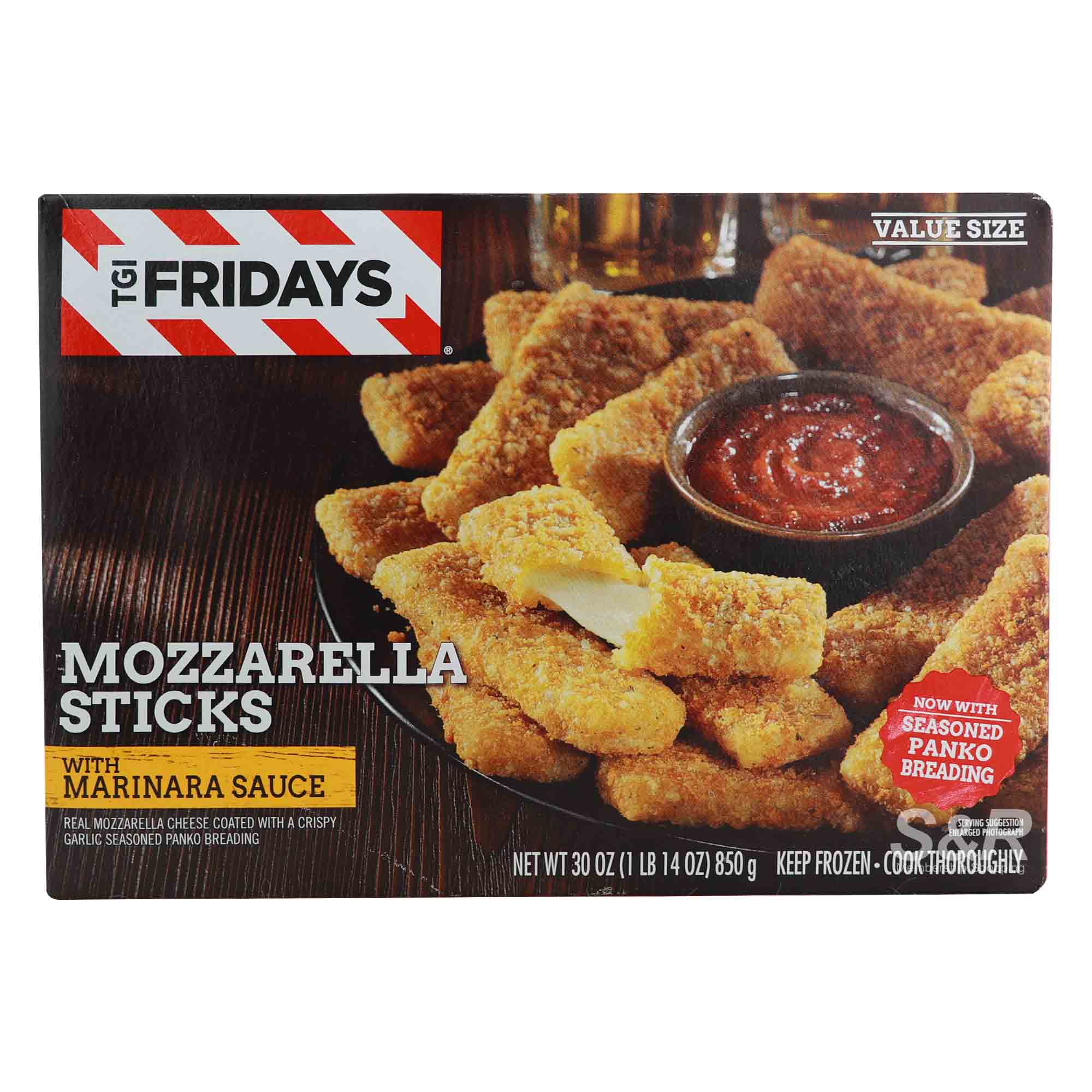TGIFridays Mozzarella Sticks with Marinara Sauce 850g TGIFridays Mozzarella Sticks with Marinara Sauce 850g